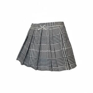 Monsoon Plaid Skirt with Bow Accent